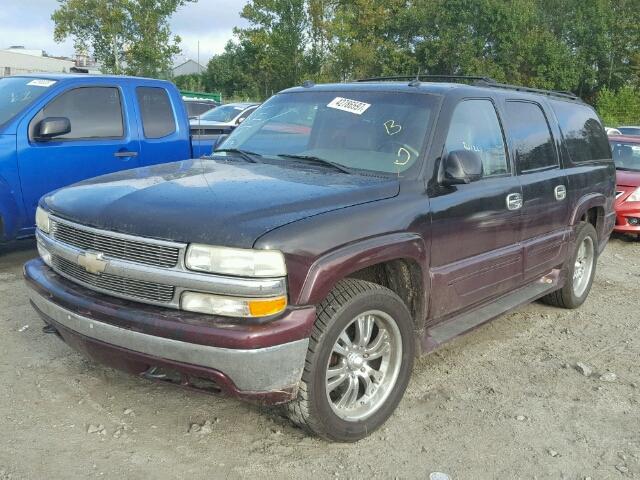 3GNFK16Z14G288796 - 2004 CHEVROLET SUBURBAN PURPLE photo 2