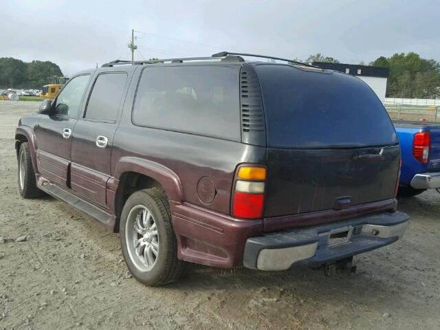 3GNFK16Z14G288796 - 2004 CHEVROLET SUBURBAN PURPLE photo 3