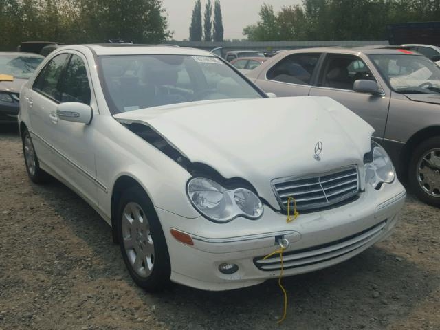 WDBRF92H36F776043 - 2006 MERCEDES-BENZ C GENERATI WHITE photo 1