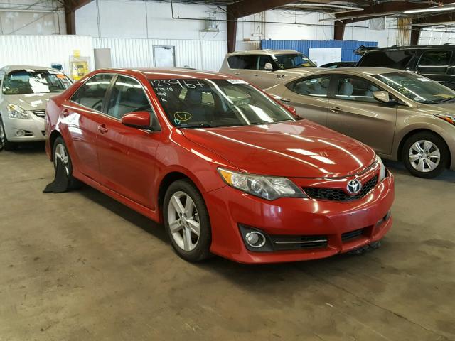 4T1BF1FK1CU572970 - 2012 TOYOTA CAMRY BASE წითელი ფოტო 1