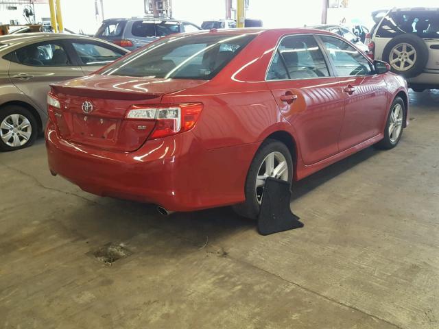 4T1BF1FK1CU572970 - 2012 TOYOTA CAMRY BASE წითელი ფოტო 4