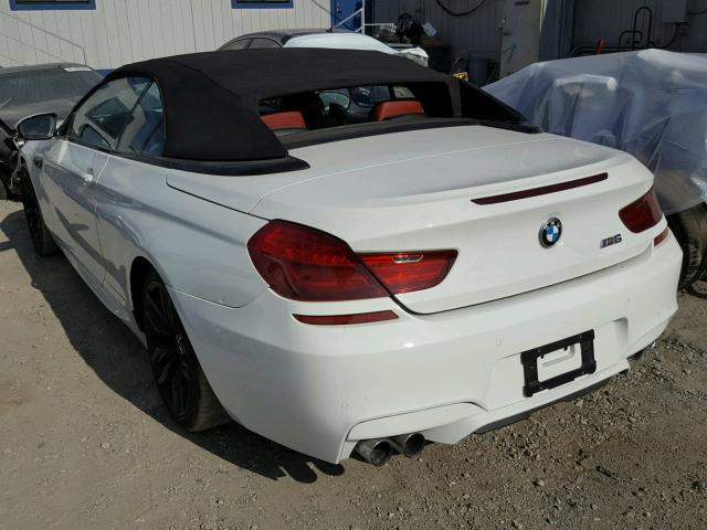 WBSLZ9C58FD651319 - 2015 BMW M6 WHITE photo 3