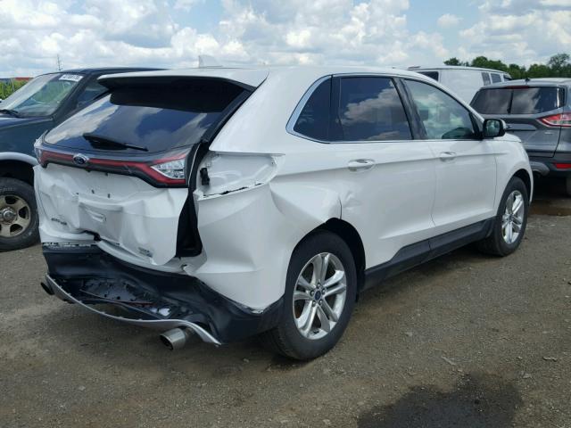 2FMPK4J91GBC57623 - 2016 FORD EDGE SEL WHITE photo 4