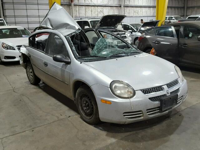 1B3ES26C93D157134 - 2003 DODGE NEON SE SILVER photo 1