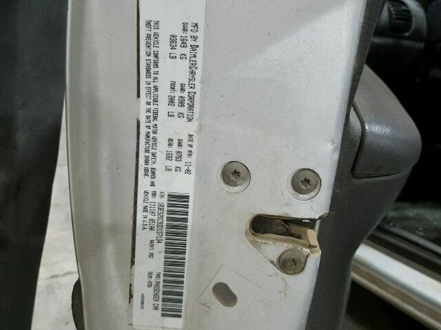 1B3ES26C93D157134 - 2003 DODGE NEON SE SILVER photo 10