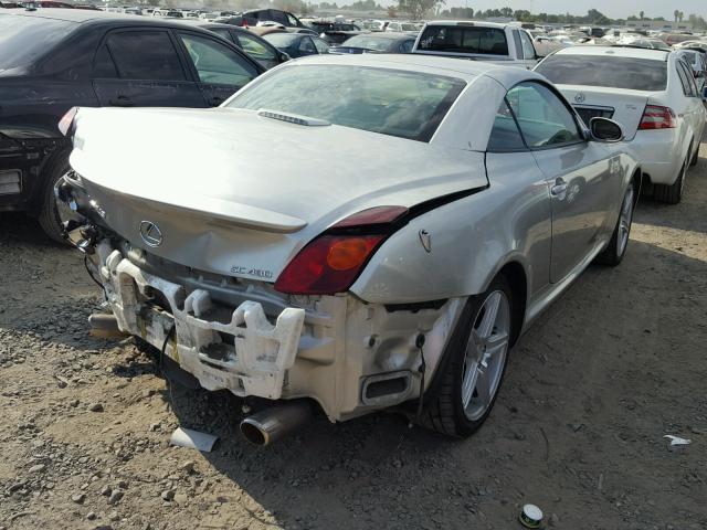 JTHFN48Y420030116 - 2002 LEXUS SC 430 SILVER photo 4