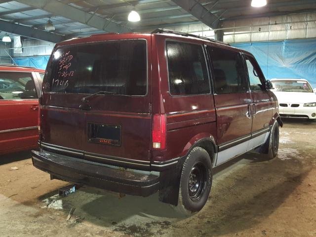 1GKDM15Z7RB511746 - 1994 GMC SAFARI MAROON photo 4