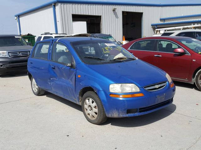 KL1TJ62684B185785 - 2004 CHEVROLET AVEO LS BLUE photo 1