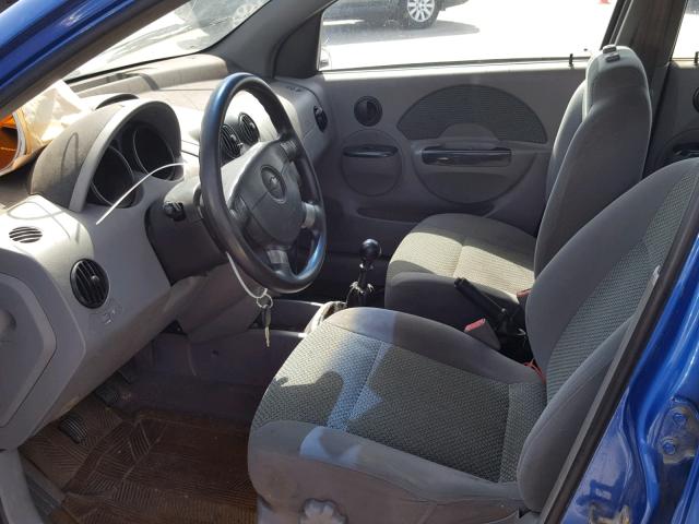 KL1TJ62684B185785 - 2004 CHEVROLET AVEO LS BLUE photo 5