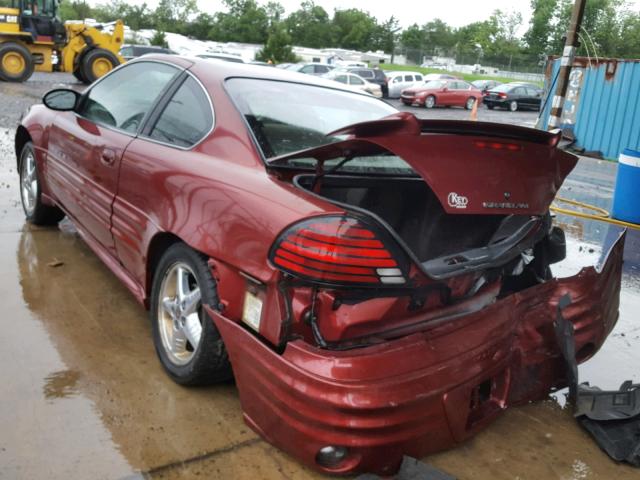 1G2NF12F42C186109 - 2002 PONTIAC GRAND AM S Bordo foto 3