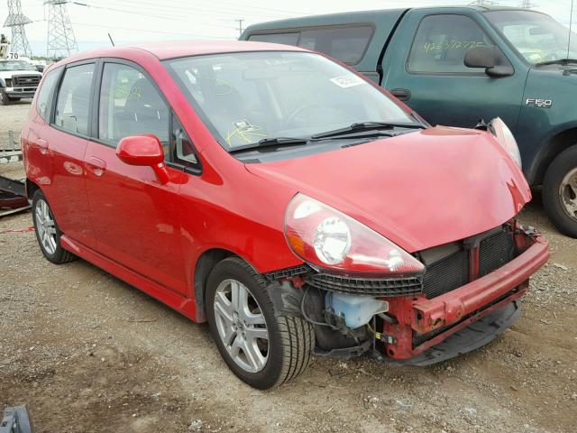 JHMGD38627S002410 - 2007 HONDA FIT RED photo 1