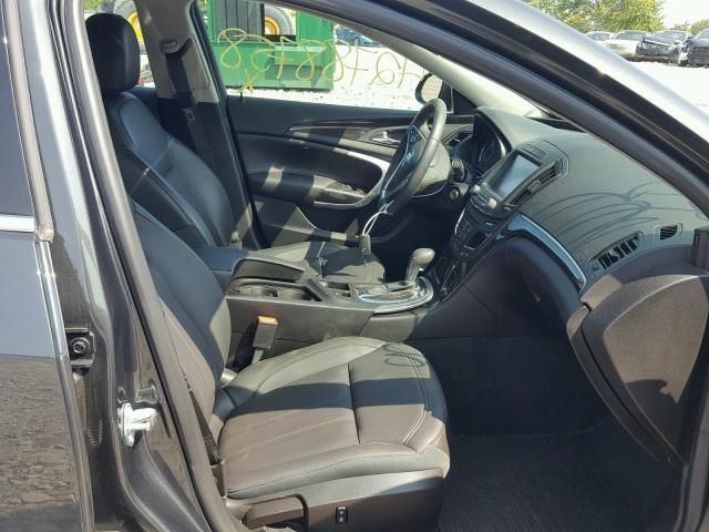 2G4GL5EX5F9178697 - 2015 BUICK REGAL GRAY photo 5