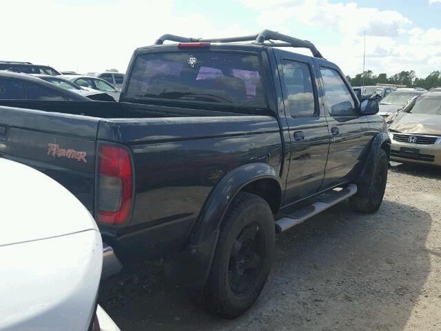 1N6ED27T6YC383035 - 2000 NISSAN FRONTIER C BLACK photo 4