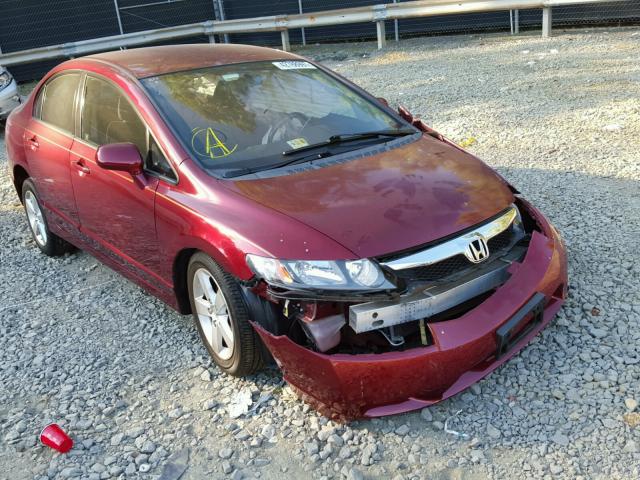 2HGFA166X9H355339 - 2009 HONDA CIVIC RED photo 1