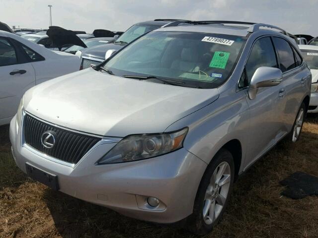 2T2ZK1BA9AC010221 - 2010 LEXUS RX 350 GRAY photo 2