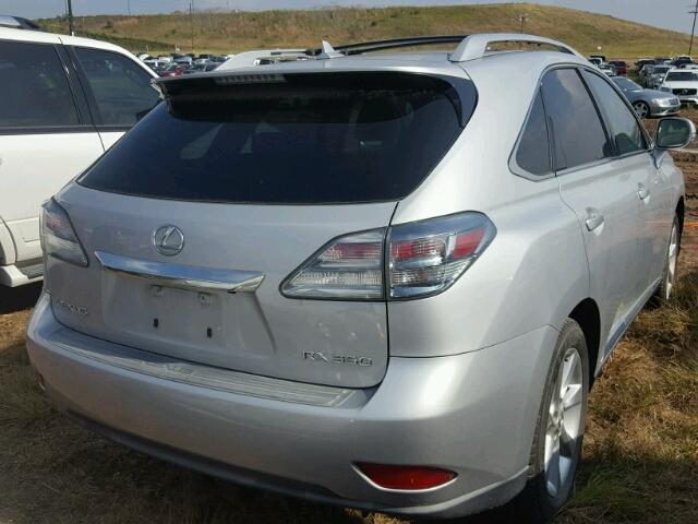 2T2ZK1BA9AC010221 - 2010 LEXUS RX 350 GRAY photo 4