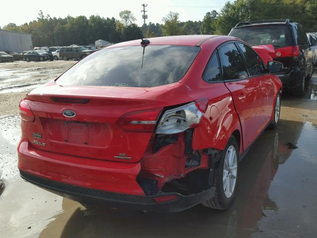 1FADP3F29FL307719 - 2015 FORD FOCUS SE RED photo 4