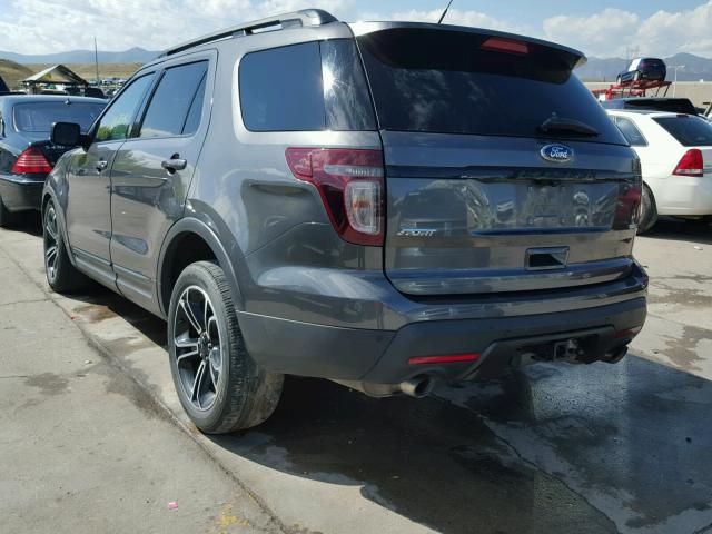 1FM5K8GT0FGA86517 - 2015 FORD EXPLORER S CHARCOAL photo 3