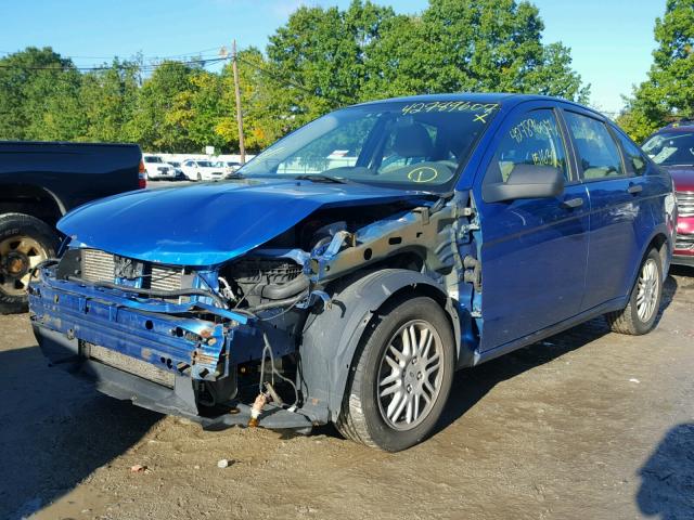 1FAHP3FN6BW168721 - 2011 FORD FOCUS BLUE photo 2