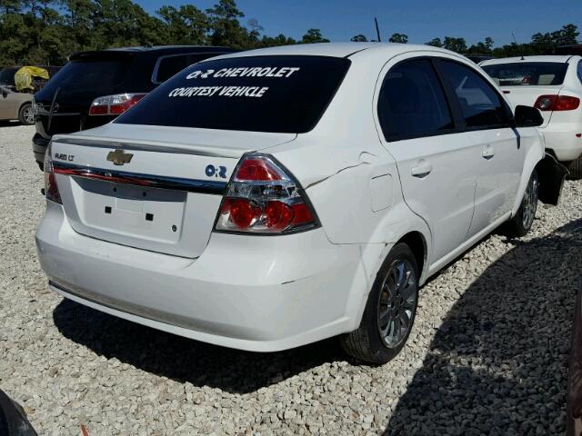 KL1TG5DE0BB253295 - 2011 CHEVROLET AVEO WHITE photo 4