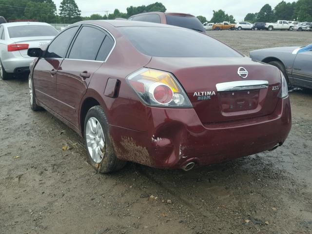 1N4AL2AP6CC186512 - 2012 NISSAN ALTIMA BAS MAROON photo 3