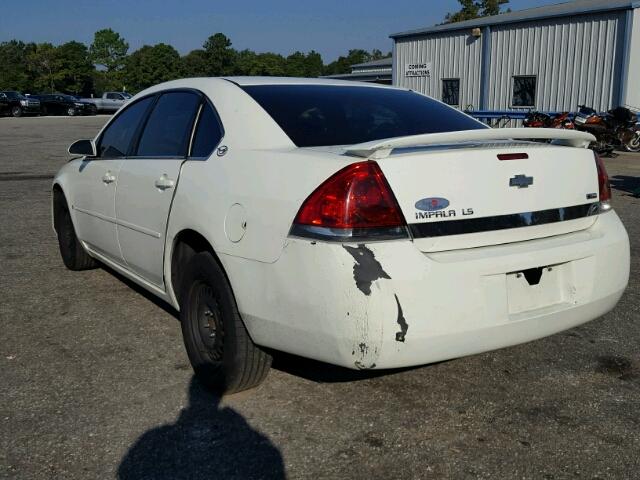 2G1WB58K679393387 - 2007 CHEVROLET IMPALA LS WHITE photo 3