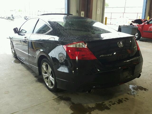 1HGCS2B85AA003110 - 2010 HONDA ACCORD EXL BLACK photo 3