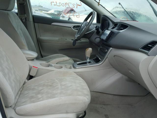 3N1AB7AP0DL625190 - 2013 NISSAN SENTRA S WHITE photo 5