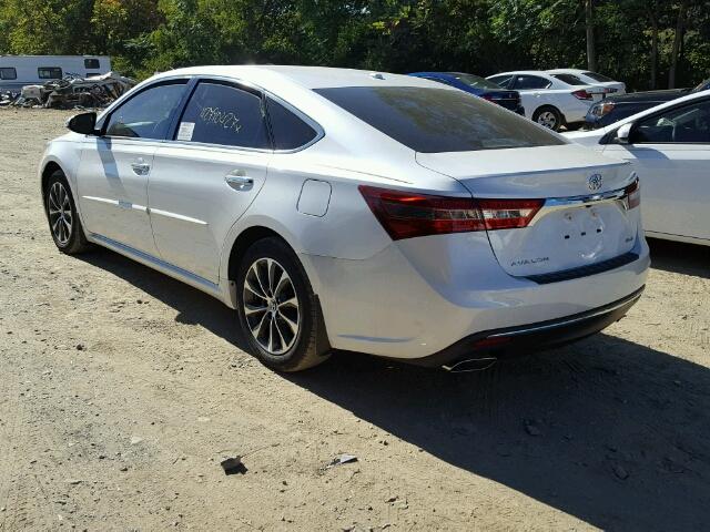 4T1BK1EB5HU255651 - 2017 TOYOTA AVALON XLE WHITE photo 3