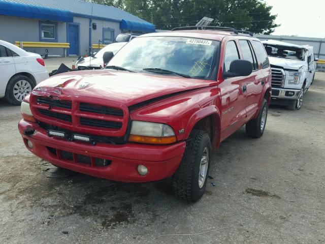 1B4HS28Y6XF546888 - 1999 DODGE DURANGO RED photo 2