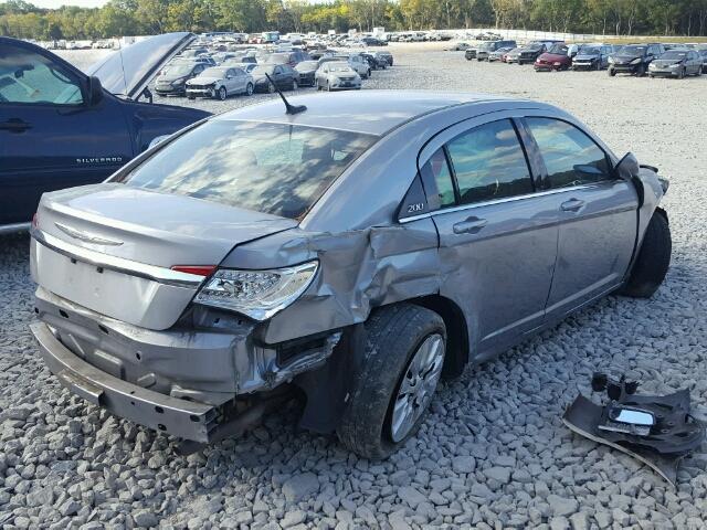 1C3CCBAB8EN122989 - 2014 CHRYSLER 200 SILVER photo 4