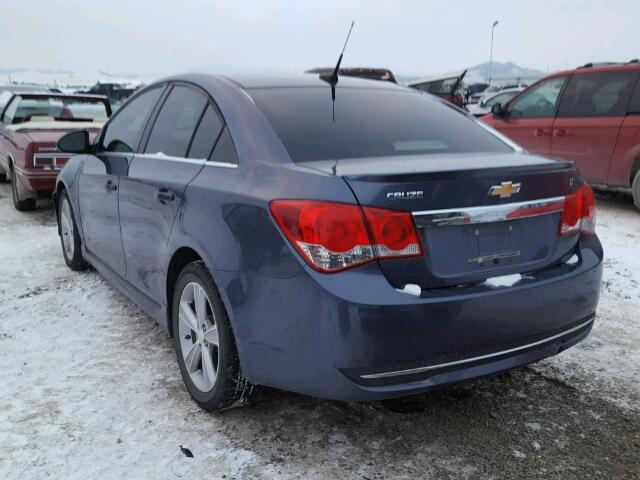 1G1PE5SBXD7161571 - 2013 CHEVROLET CRUZE LT BLUE photo 3