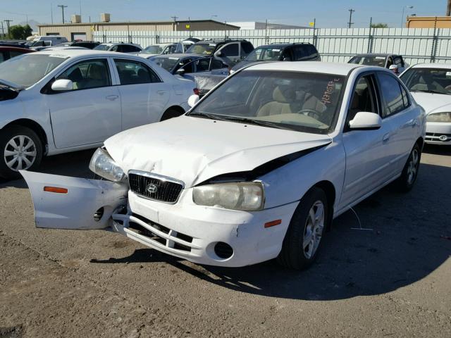 KMHDN45DX3U543287 - 2003 HYUNDAI ELANTRA GL WHITE photo 2