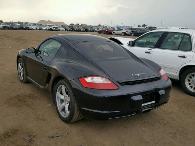 WP0AA29858U760709 - 2008 PORSCHE CAYMAN S BLACK photo 3