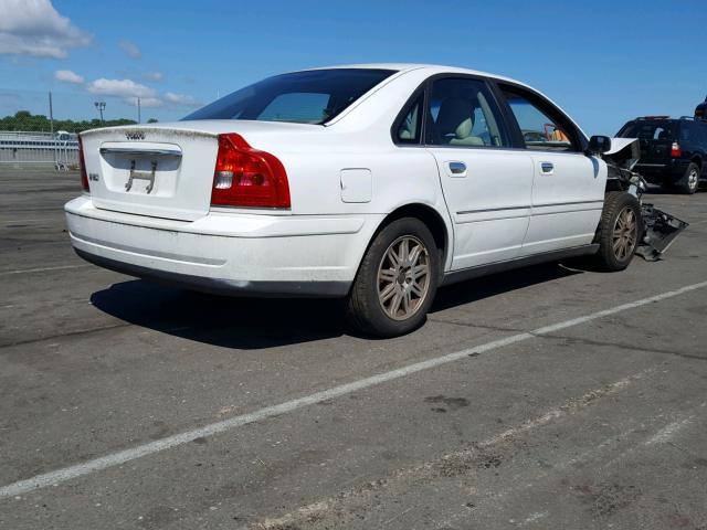 YV1TS59H341378482 - 2004 VOLVO S80 2.5T WHITE photo 4