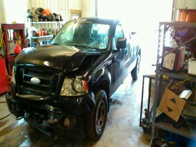 1FTRX14W17NA55951 - 2007 FORD F150 BLACK photo 2