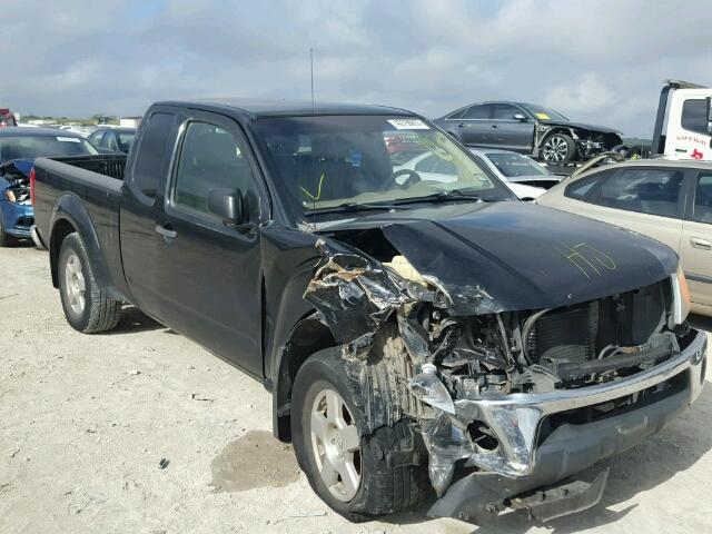 1N6AD06W67C447796 - 2007 NISSAN FRONTIER K BLACK photo 1