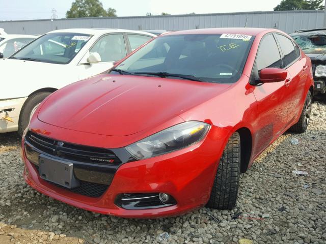 1C3CDFBA6DD333171 - 2013 DODGE DART SXT RED photo 2