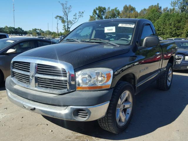 1D7HA16KX6J206790 - 2006 DODGE RAM 1500 S BLACK photo 2