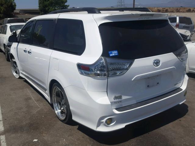 5TDXK3DCXDS390641 - 2013 TOYOTA SIENNA SPO WHITE photo 3