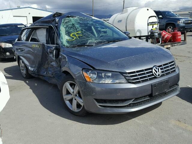 1VWBN7A3XDC051695 - 2013 VOLKSWAGEN PASSAT GRAY photo 1