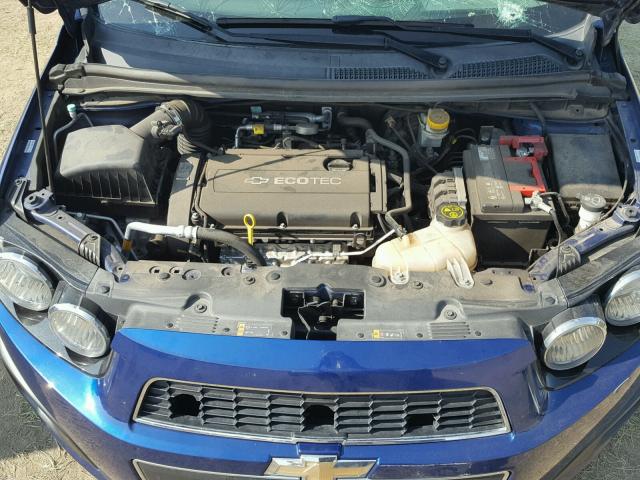 1G1JA6SH3E4187962 - 2014 CHEVROLET SONIC LS BLUE photo 7