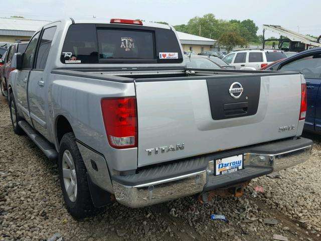 1N6BA07B36N566417 - 2006 NISSAN TITAN XE SILVER photo 3