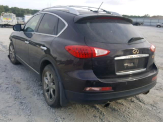 JNKAJ09F88M358779 - 2008 INFINITI EX35 BASE PURPLE photo 3