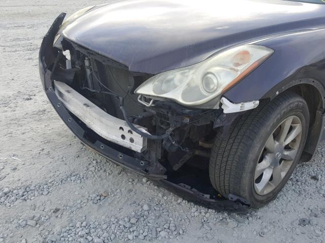 JNKAJ09F88M358779 - 2008 INFINITI EX35 BASE PURPLE photo 9