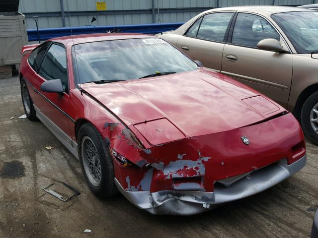 1G2PG1199HP208818 - 1987 PONTIAC FIERO GT RED photo 1