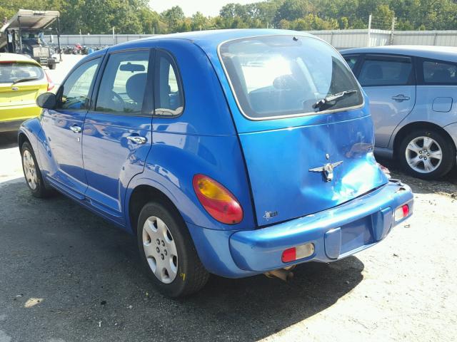 3C4FY48B04T250119 - 2004 CHRYSLER PT CRUISER BLUE photo 3