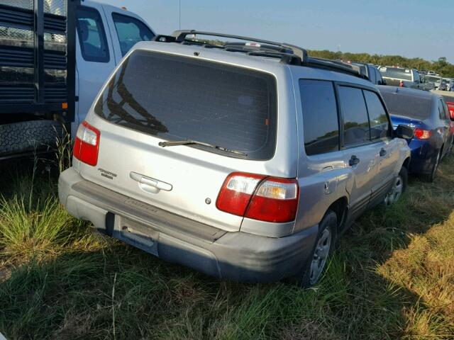 JF1SF63572G754191 - 2002 SUBARU FORESTER GRAY photo 4