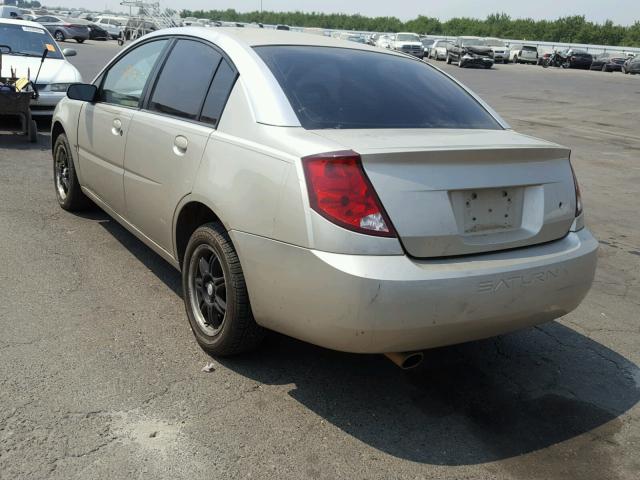 1G8AJ52FX3Z154631 - 2003 SATURN ION LEVEL GOLD photo 3