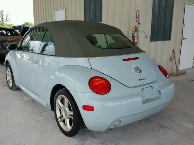 3VWCD31Y94M349990 - 2004 VOLKSWAGEN NEW BEETLE 蓝色 照片 3